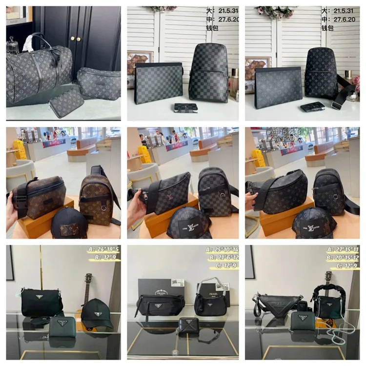 BurberryLVDior Bag Set